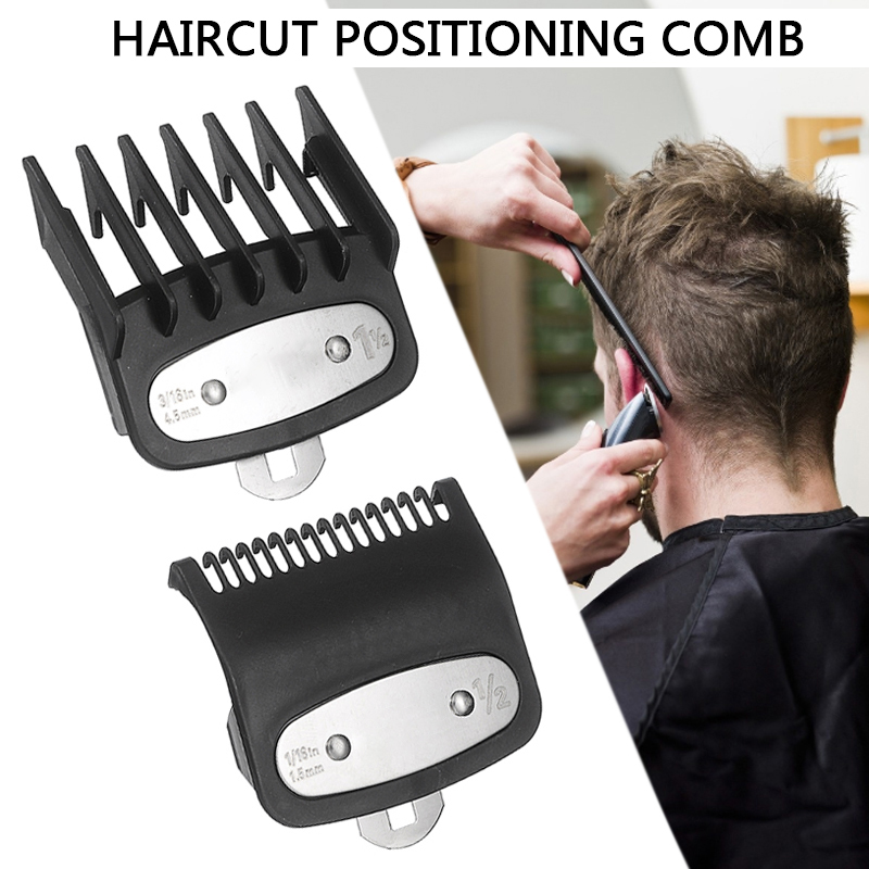 For Wahl Hair Clipper Guide Comb Cutting Limit Combs 2pcs Set Standard Guards Attach Parts Electric Clippers Accessories