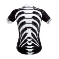 WOSAWE Skeleton Cycling Jersey Polyester Quick Dry Short Sleeve Bike Jersey Mallot Ciclismo Hombre Verano