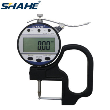 SHAHE 0.01mm 10mm digital tube thickness gauge metal thickness measurement film thickness measurement thickness meter tester