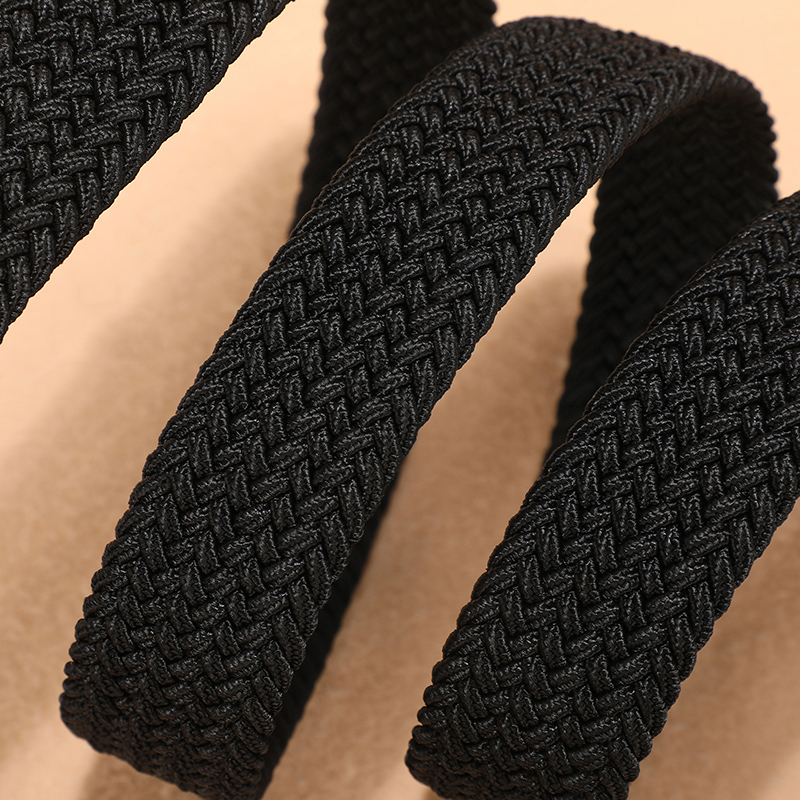 CCOOLERFIRE Women & Men Fashion Woven Canvas Elastic Expandable Braided Stretch Plain Webbing Strap Casual Knitted Belt
