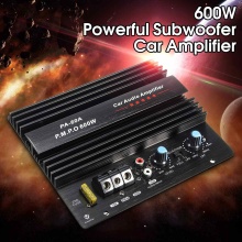 12V 600W Car Audio Power Amplifier Mono Channel Durable Lossless Powerful Bass Subwoofers Amp Black Car Amplifier Board