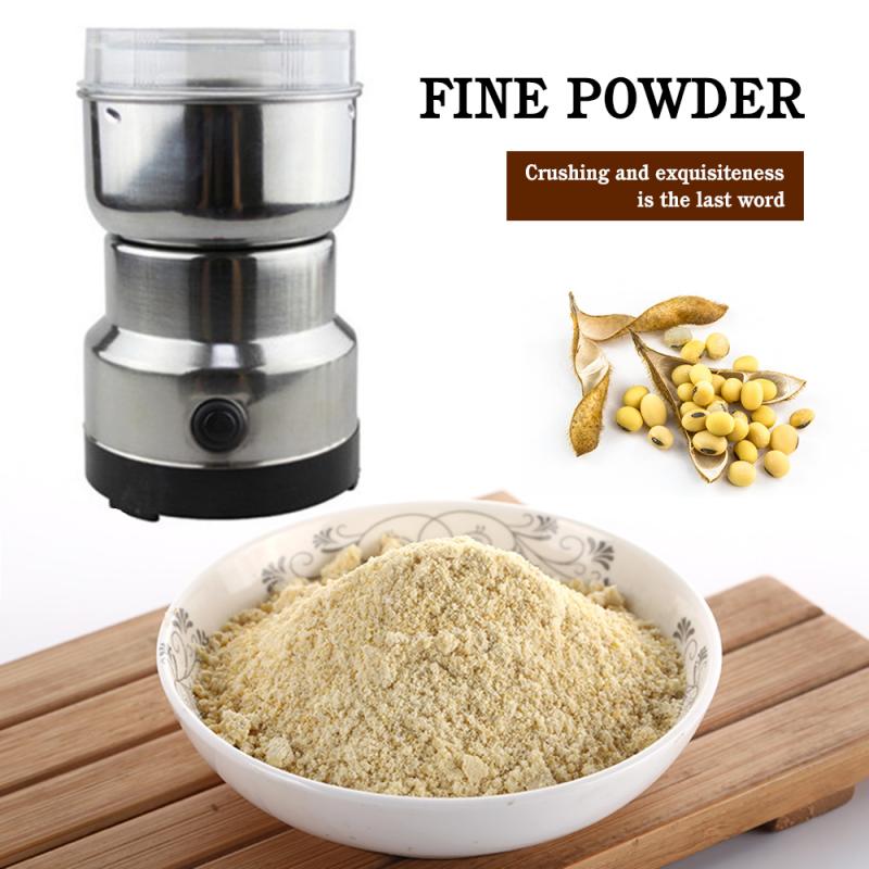 150W Coffee Grinder Multi-function Grinder Stainless Steel Electric Vanilla/spices/nuts/grains/coffee Bean Grinder EU Plug