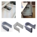 Plastic U Shape Sink Drawer Kitchen Bath Furniture Cabinet Recessed U under Sink Drainage Grommet