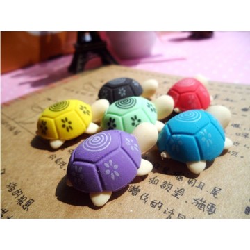 60pcs/lot Cute Turtle Shaped Eraser For Kids Students Rubber Erasers Stationery Product Children Office School Supplies
