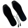 1 Pair USB Heated Shoe Comfortable Soft Lint Electric Heated Shoe Insoles Winter Outdoor Sports Feet Warming Insoles