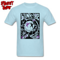 Blink 182 T-shirt Men Cool T Shirt Punk Band Tshirt Custom Mens Fashion Clothing Cartoon Graffiti Tops Tees Cotton Fabric White