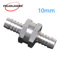 Aluminum Alloy Fuel Non Return Check Valve One Way Petrol Diesel For Car Ship Motorcycle Fuel Systems 6/8/10/12mm