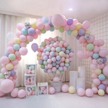 100pcs 12inch Macaron Balloon Wedding Baloons Round gender reveal princess birthday party decorations kids adult mariage