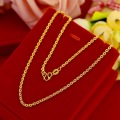 Brass gold plated ladies necklace clavicle chain Japanese and Korean fashion ladies ingot necklace