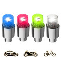 2Pcs LED Car Bike Wheel Tire Tyre Valve Dust Cap Spoke Flash Lights Car Valve Stems & Caps Accessories