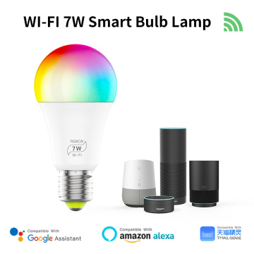 LED WIFI Smart Bulb Supports Alexa Google Home IFTTT Smart Voice Control Bulb Lamp B22 E26 E27 Screw Smart Lamp Home Outdoor