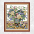 Needlework, Vase Series Counted DIY Cross Stitch kits 11CT 14CT Painting Crafts Home Decor Gift Art Factory Wholesale