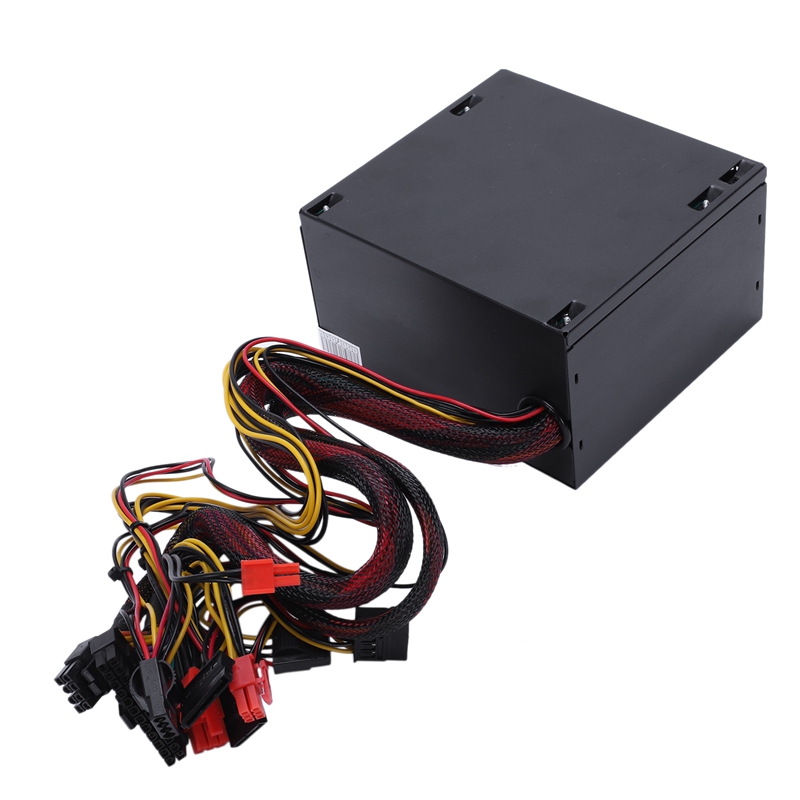 170-260V Max 600W Power Supply Psu Pfc Silent Fan 24Pin 12V Pc Computer Sata Gaming Pc Power Supply For Intel Amd Computer Eu Pl