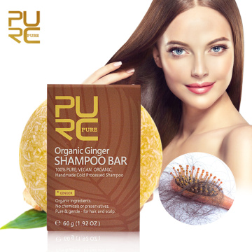 PURC Organic handmade cold processed Ginger Shampoo Bar for hair loss hair shampoo and natural No chemicals Vegan