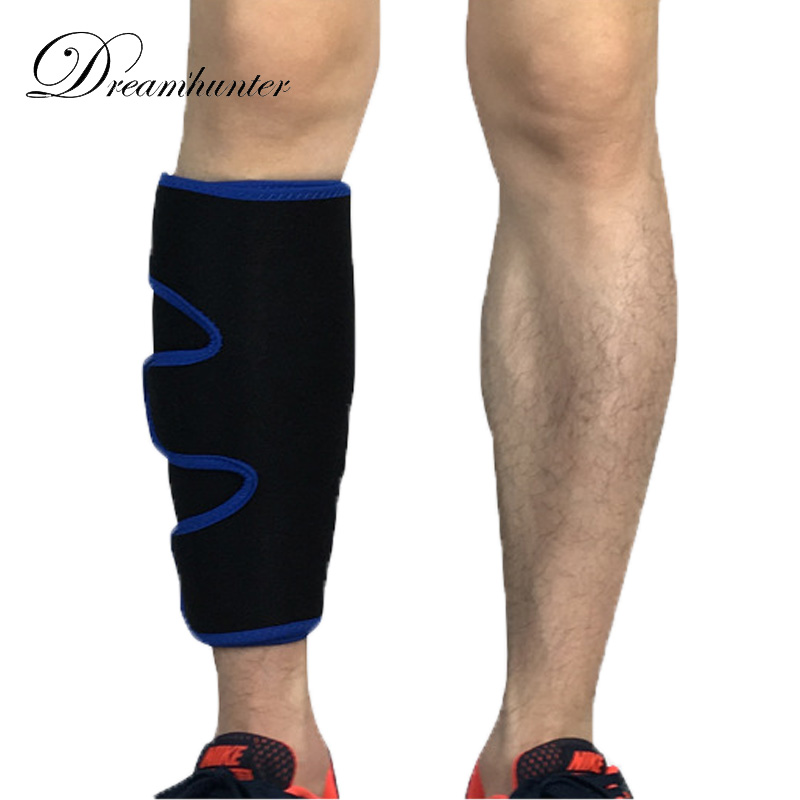 Adjustable Bandage Football Shin Guard Protectors Compression Soccer Basketball Cycling Leg Sleeves Calf Protector