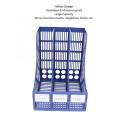 File Organizer Box Document Tray 3-Grid Desktop Storage File Organizer Mesh Shelf Desktop File Rack Book Holder Office Supplies