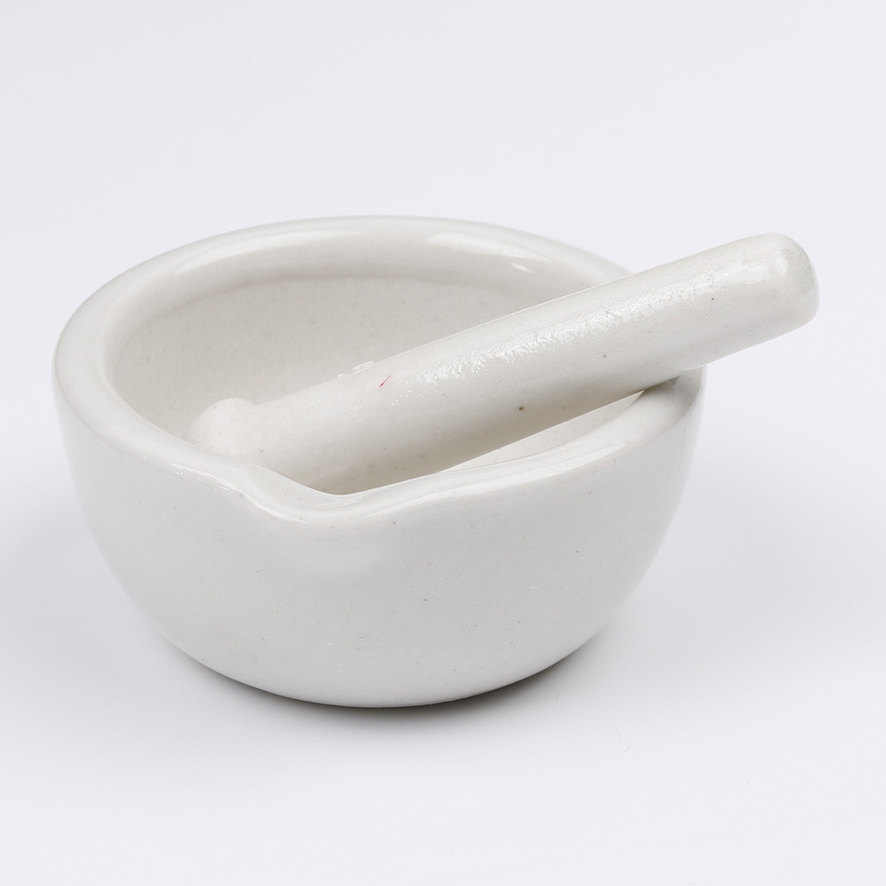 Porcelain Mortar And Pestle Set For Crush And Grind Species Herbs Or Other Soft Substance Nice Tools To Kitchen Or Pharmacy