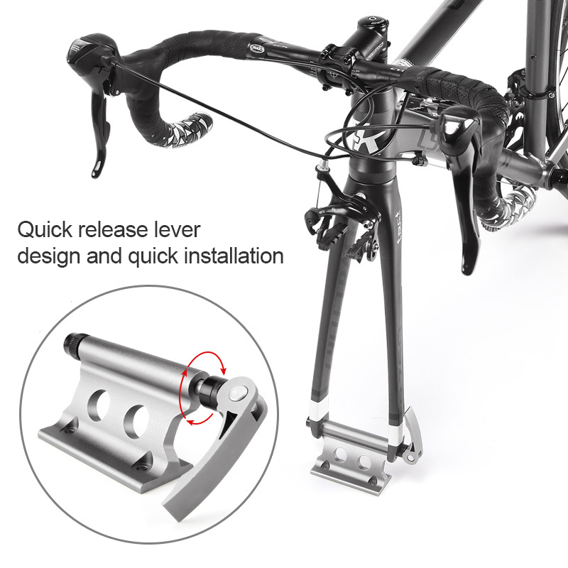 Quick Release Bicycle Block Front Fork Fixed Clip Bike Fork Mount Alloy Luggage Holder Rack for Truck Trailer Cycling Accessory