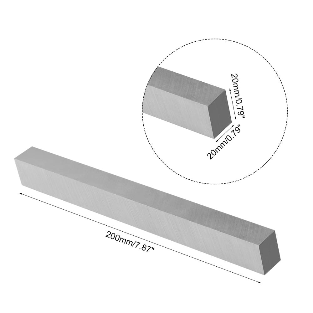 uxcell High Speed Steel Tool Bit HSS Square Lathe Turning Grinder Cutter Mill Blank L 200mm 10x10 12x12 14x14 16x16 18x18 20x20