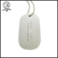 Brass dog tag metal jewelry necklace