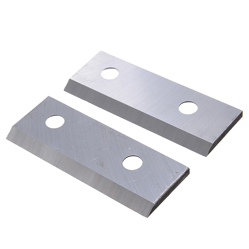 2pcs 8cm * 3cm Steel Chipper Blade Shredder Chipper Blades Cutter for Garden Wood Shredder Tools Replacement Accessories