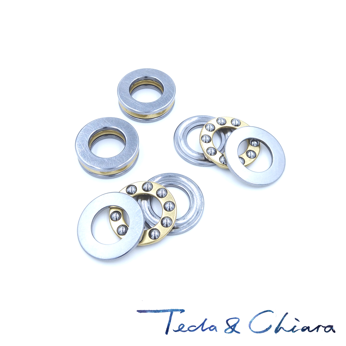 1Pc / 1Piece F5-12M 5 x 12 x 4 mm Axial Ball Thrust Bearing 3-Parts * 3-in-1 Plane High Quality