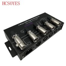 DMX124 AC100V-240V input DMX512 amplifier Splitter DMX signal repeater 4CH 4 output ports DMX signal distributor