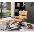 Customized Lounge Chair with Ottoman, Leather Swivel Sofa Furniture for Hotel, Home Office Desk Chairs