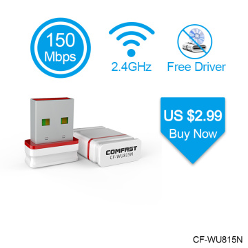 802.11b/g/n USB WiFi Adapter 150Mbps Mini Wi-Fi Adapter PC Network Card Wi Fi Dongle plug & play 2.4G USB Ethernet WiFi Receiver