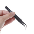 Hot New 1PC Micro Stainless Steel Point Curved Straight Tweezers Fine Tip