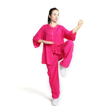 Bourette Long Sleeve Martial Arts Wear Loading Exercise Clothing Women Men's Spring and Autumn Exercise Clothing