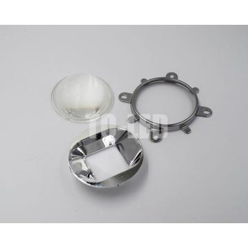 60degree 57mm Optical Glass Lens with Reflector and Bracket 20W 30W 50W 100W 120W High Power Led Lenses
