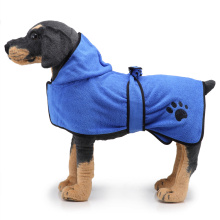 Dog Bathrobe for Large Dogs XS-XL Microfiber Quick Drying Hooded Bathrobe for Dog Cats Extra Absorption Pet Dog Towel with Belt