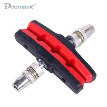 Deemount Dual Color V-Brake Pads MTB Mountain Bicycle Brake Shoes 70mm Threaded For Linear Pull Brakes All weathers Low Noise