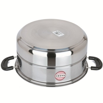 Three Layer Stainless Steel Double Bottom Boiler Steamer 26cm Kitchen Appliances Accessories(cooking Cooker Dual Available )