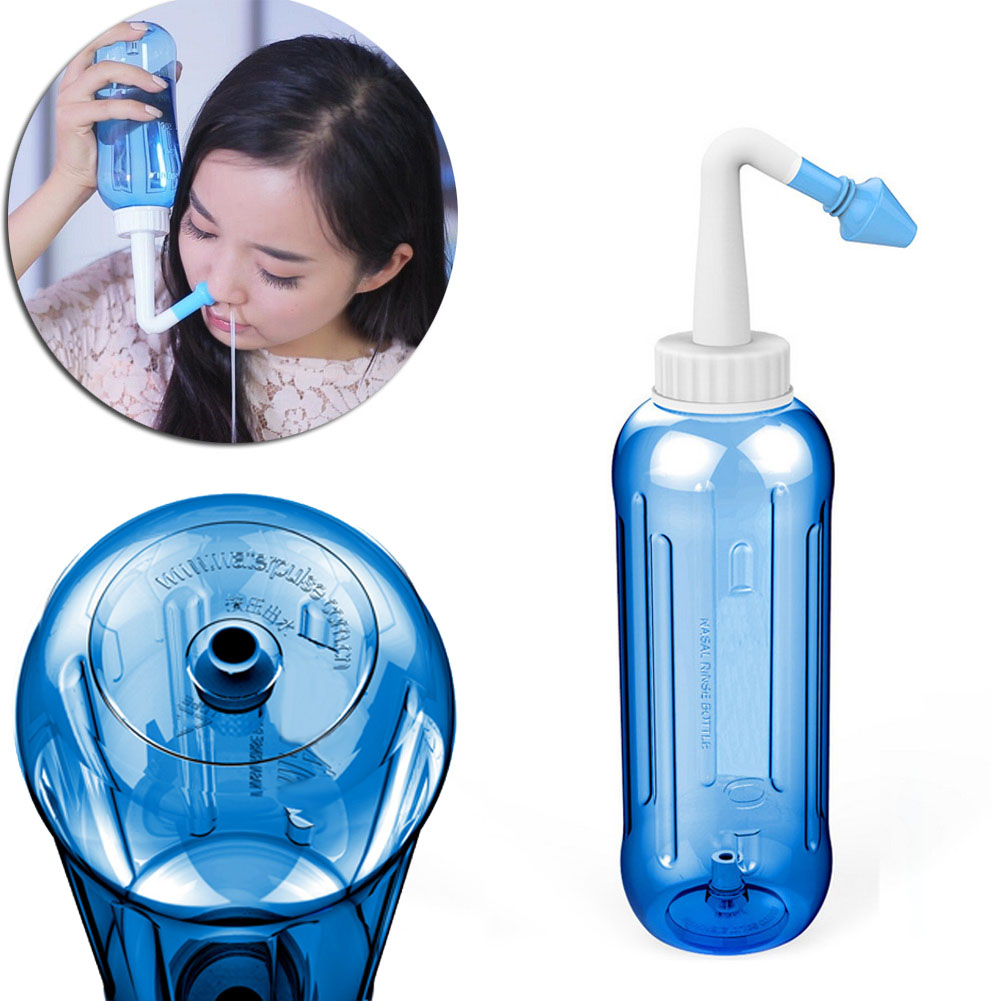 500ML Adults Children Wash Nose System Clean Sinus Nasal Pressure Neti Pot New