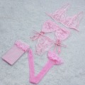 Hot sexy lingerie set Lace Chemise sexy costumes fancy dress Three-point Bikini suit sex products exotic apparel porno underwear