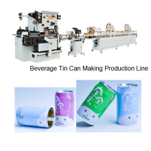 Tin can machine for beverage can packing