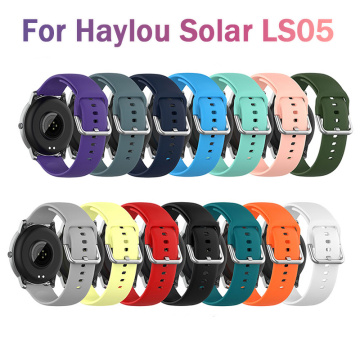 for XiaoMi Haylou Solar Watchband Silicone Soft Watch Strap Smart Watch Wrist Bracelet for Haylou Solar LS05 Smart Accessories