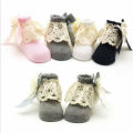 Citgeett Lovely Toddlers Kids Girls Princess Lace Cotton Breathable Socks Hosiery Soft