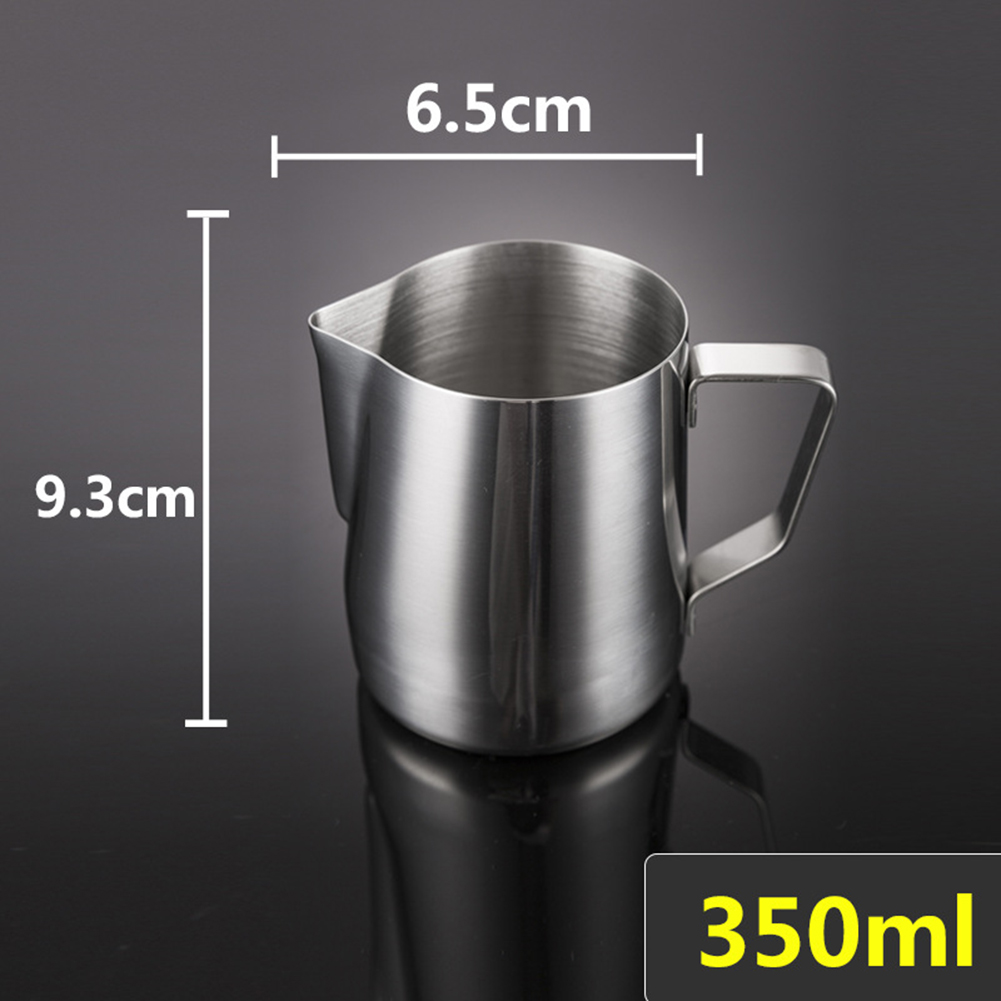 350ML Milk Jug 304 Stainless Steel Milk Frothing Jugs Milk Foam Storage Mug Coffee Pitcher Barista Craft Coffee Art Latte Pot