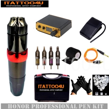 Professional Tattoo Kit Set Rotary Tattoo Machine Pen Power Ink Sets Needles Accessories