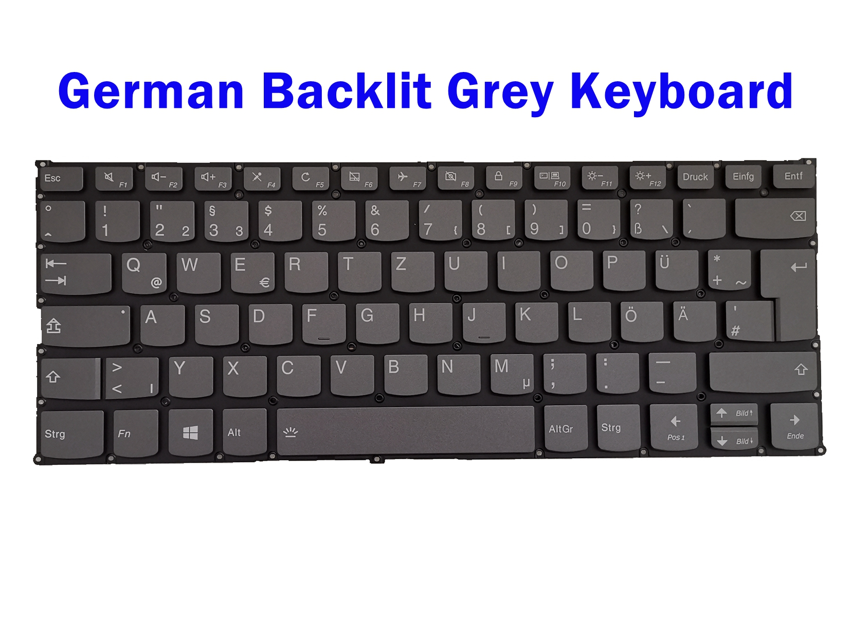 German Backlit keyboard for Lenovo Yoga C640-13IML(81UE/81XL) C740-14IML(81TC)