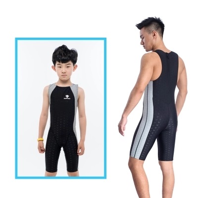 Mens one piece swimwear competitive swimming racing swimsuits suit boy competition swimsuit knee boys swim professional plussize