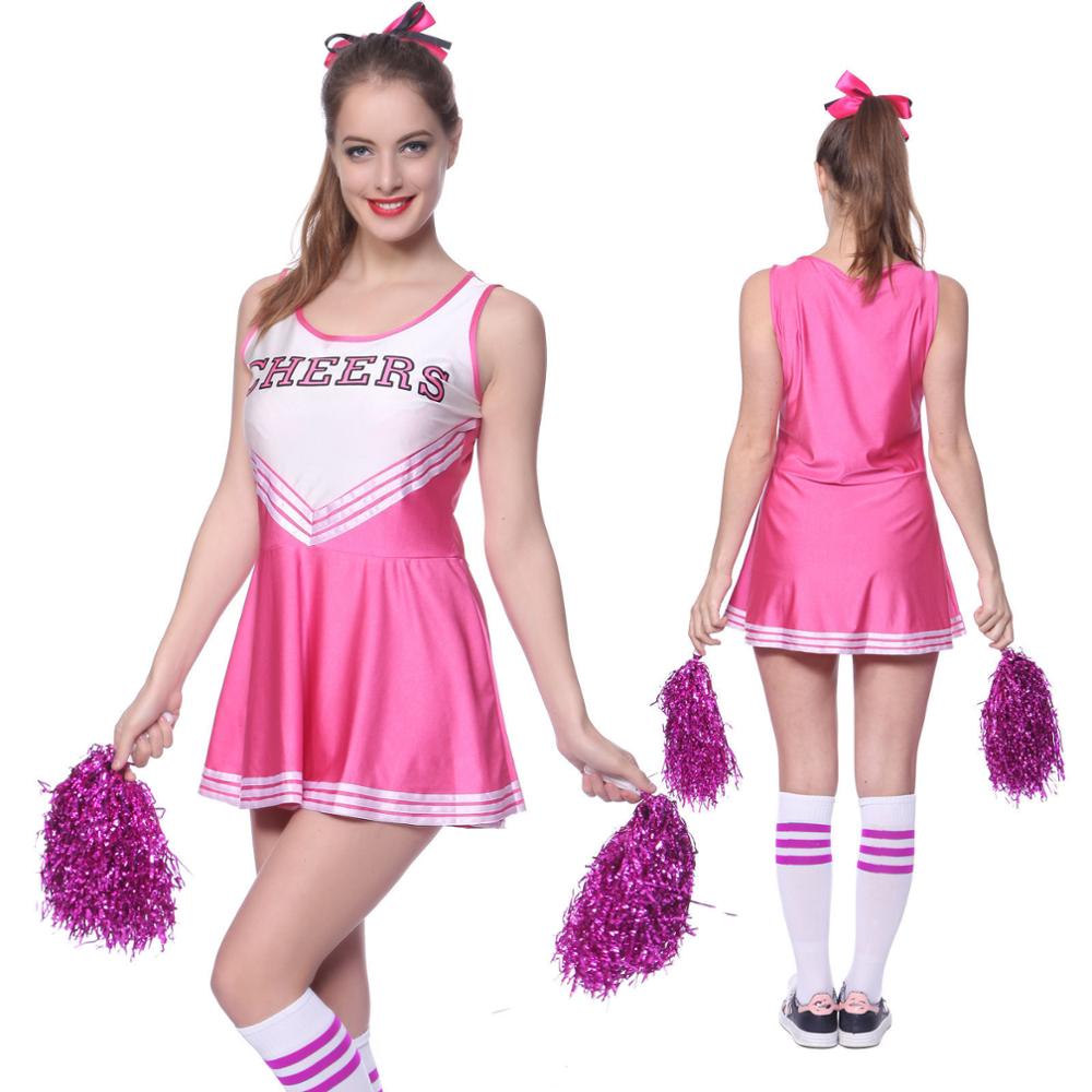 Women Girls Cheerleader Costume Cheer Uniform (2)