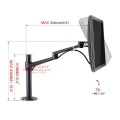 2018 new OL-2 Aluminum Height Adjust 17-32" Dual Screen Monitor Holder Arm Full Motion Monitor Bracket Desktop Stand TV Mount