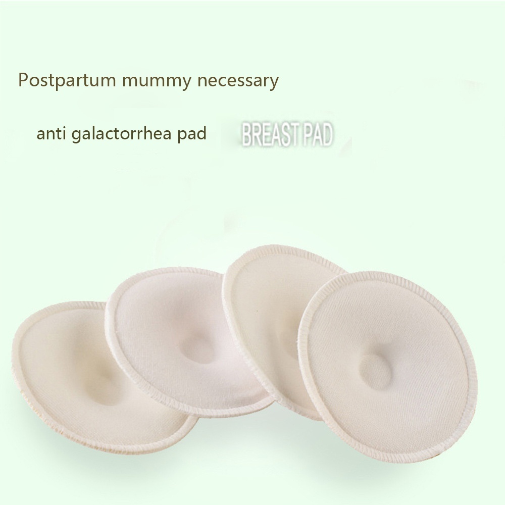4PCS Breathable Leakproof Infant Feeding Postpartum Mom Washable Bra Breast Pads Reusable Breast Pad