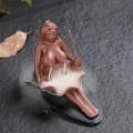 Free shipping Naked Lady Incense Burners Ceramic Crafts Smoke Backflow Cone Censer Stick Holders Teahouse Ornament Home Decor