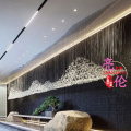 Crystal ice stone chandelier landscape non-standard engineering lights custom sales center front desk clubhouse hotel lobby