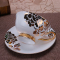 YeFine Bone Porcelain Tea Cups Set High Grade Ceramic Cups And Saucers For Coffee 200ML Drinkware Set